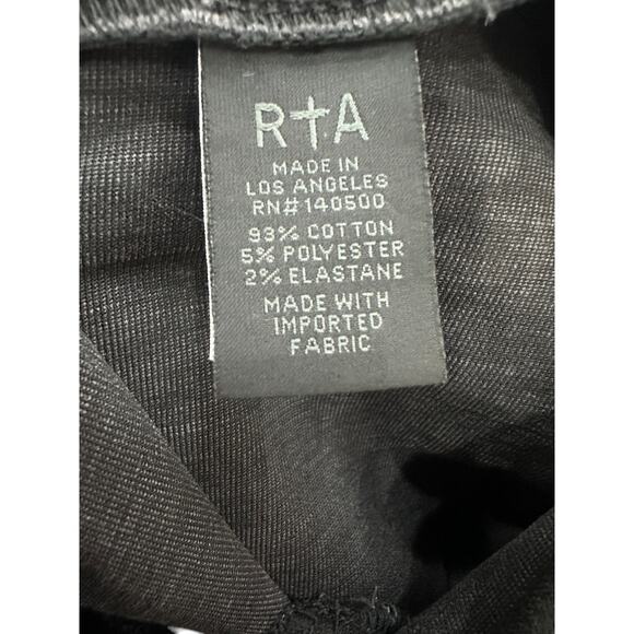 RTA Diavolin Mid-Rise Denim Skinny Jeans Washed Grey Women's Size 24 - Picture 8 of 9